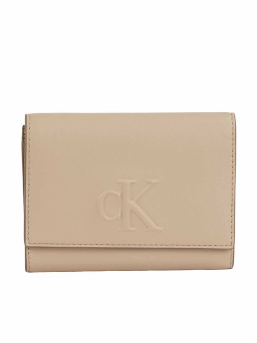 sculpted medium trifold CALVIN KLEIN JEANS | LV04K1078GPBF